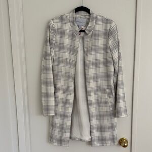 Carolina Belle Black and White Checkered Coat